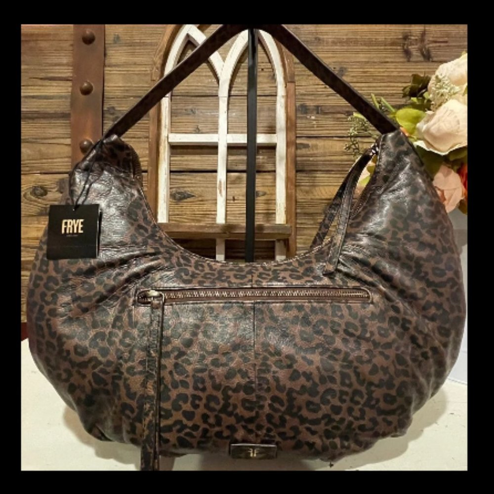 COPY - New Frye Maddie Leopard Print hobo shoulder bag